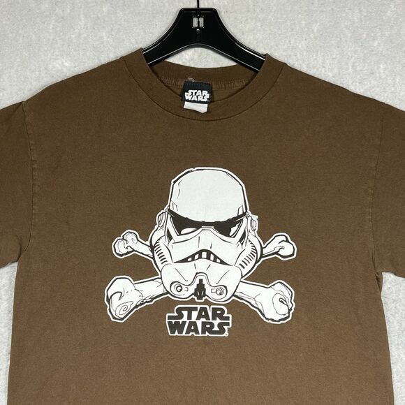 VTG 2005 Star Wars Storm Trooper Cross Bones Head Logo Lucasfilm Promo SZ MEDIUM - Picture 2 of 9